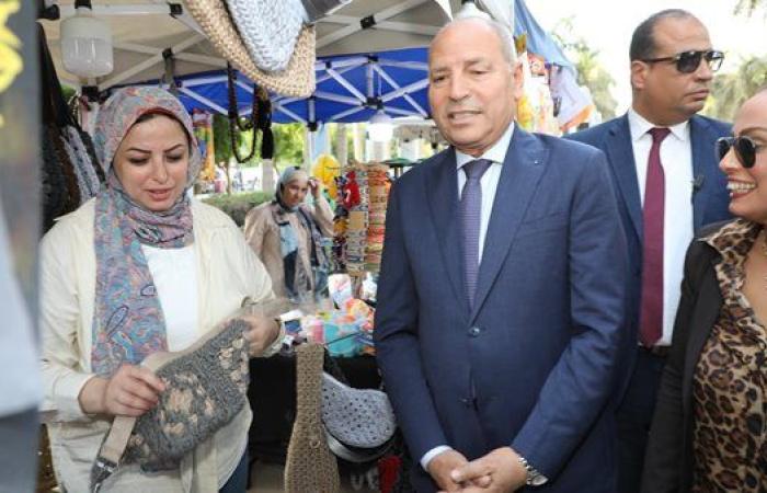 محافظ القاهرة يفتتح  معرض "بازار القاهرة السادس" بحديقة الأزهر