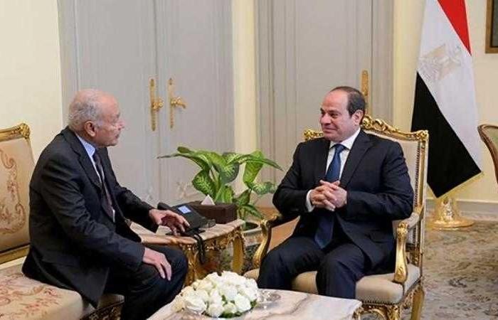 الرئيس السيسي يستقبل الأمين العام لجامعة الدول العربية