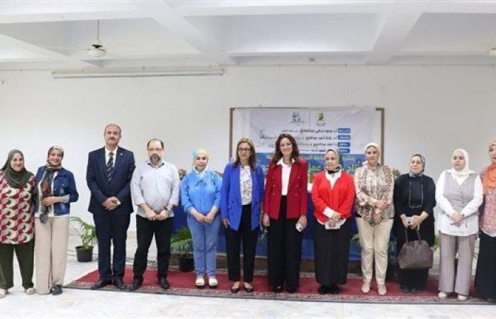 نائب محافظ الجيزة تفتتح ورشة لتدريب 60 شابًا على الحرف اليدوية