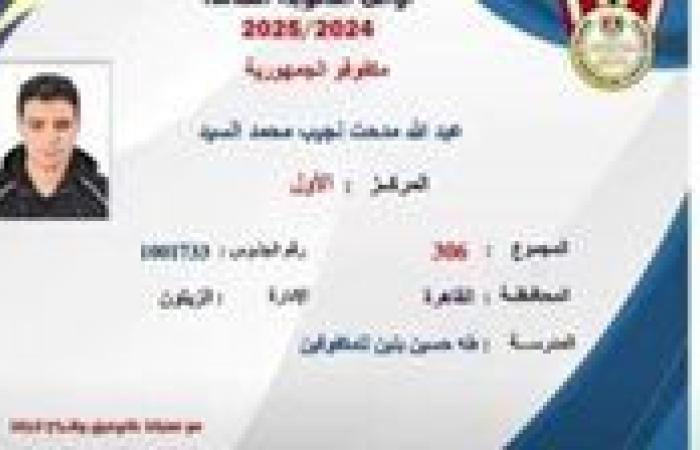 عبد الله مدحت الأول على الثانوية العامة مكفوفين: «نفسي أدخل إعلام»