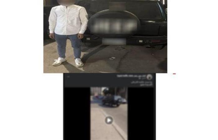 ضبط طفل ظهر بفيديو يقود سيارة بالقاهرة