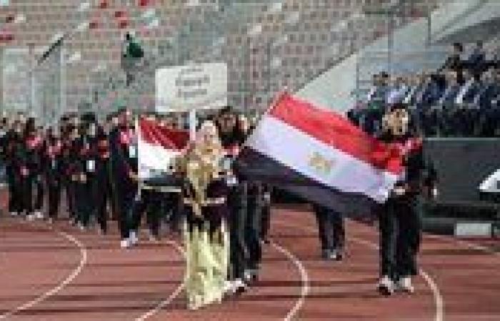 ظهور البعثة المصرية في حفل افتتاح دورة الألعاب الإفريقية للمدارس بالجزائر
