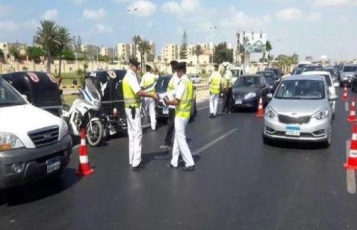 تحرير 836 مخالفة مرورية لعدم تركيب الملصق الإلكتروني