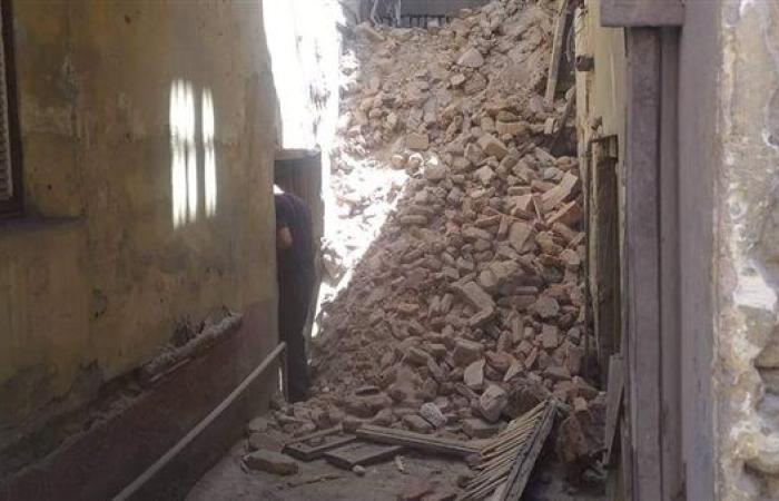 انهيار منزل غير مأهول بالسكان دون وقوع ضحايا أو مصابين بقنا