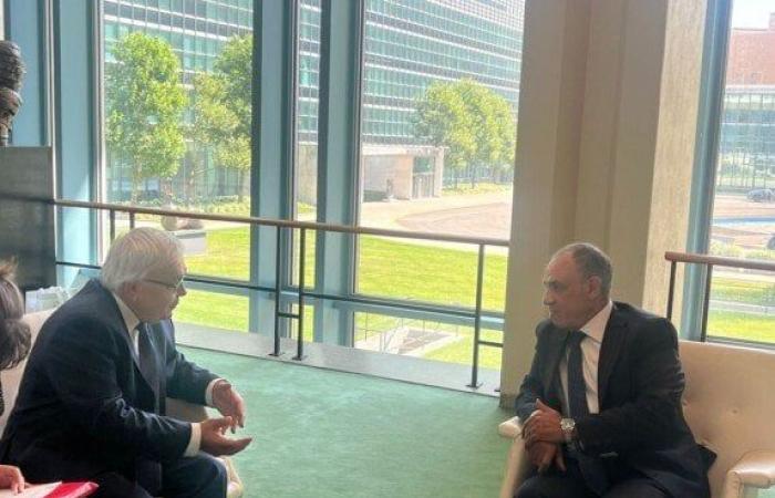 وزير الخارجية يبحث مع رئيس الوزراء الفلسطيني خطوات تنفيذ خطة التعافي المكبر وإعادة إعمار غزة
