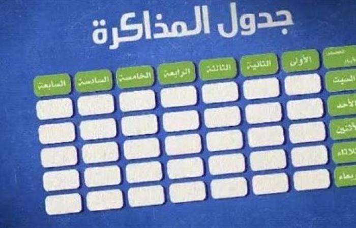 كيف أصنع جدول مذاكرة لابني في الثانوية العامة؟