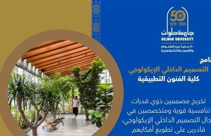 تنسيق الجامعات 2025.. تفاصيل برنامج التصميم الداخلي الإيكولوجي بـ "فنون تطبيقية" حلوان