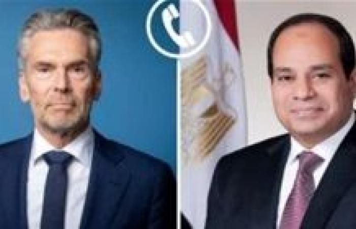 الرئيس السيسى ورئيس وزراء هولندا يستعرضان العلاقات الثنائية وجهود مصر لوقف إطلاق النار فى غزة