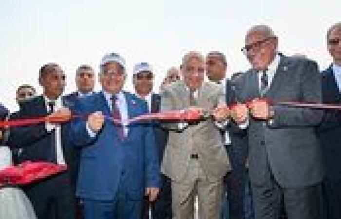 رئيس الهيئة العربية للتصنيع ووزير الكهرباء والطاقة المتجددة يشهدان افتتاح خط إنتاج أبراج كهرباء الجهد العالي والفائق