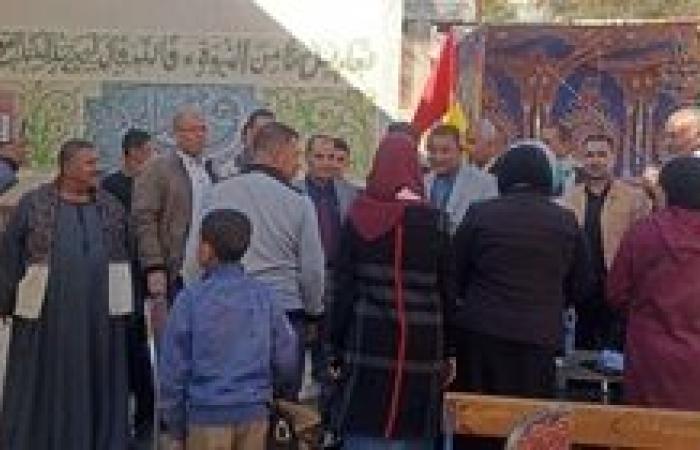 في اول ايام انتخابات مجلس الشيوخ  اقبال كثيف بمدرسة البداري الإعدادية