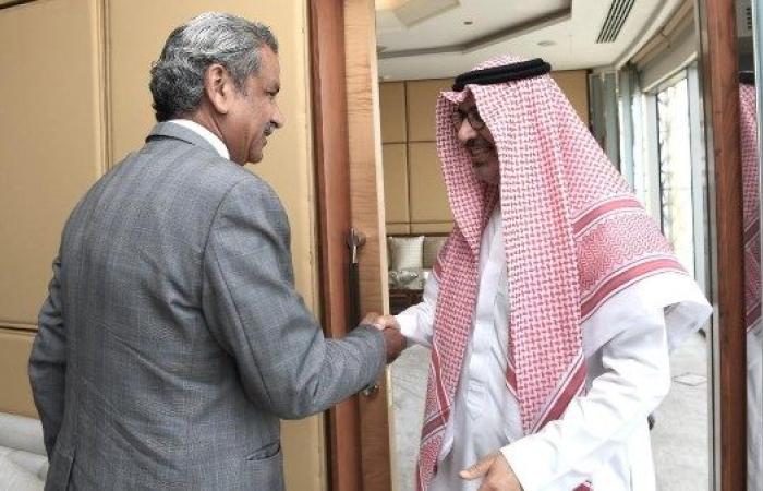السفير السعودي بالقاهرة يستقبل محمد عبدالمتعال رئيس قناة MBC مصر
