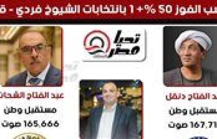 صراع الفردي في قنا يُحسم لصالح "مستقبل وطن" و"حماة الوطن".. و3 مرشحين يتجاوزون نسبة الفوز من الجولة الأولى