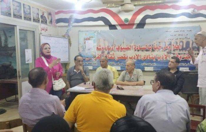 الشاعر محمود عباس رئيساً لنادي أدب كفر الزيات