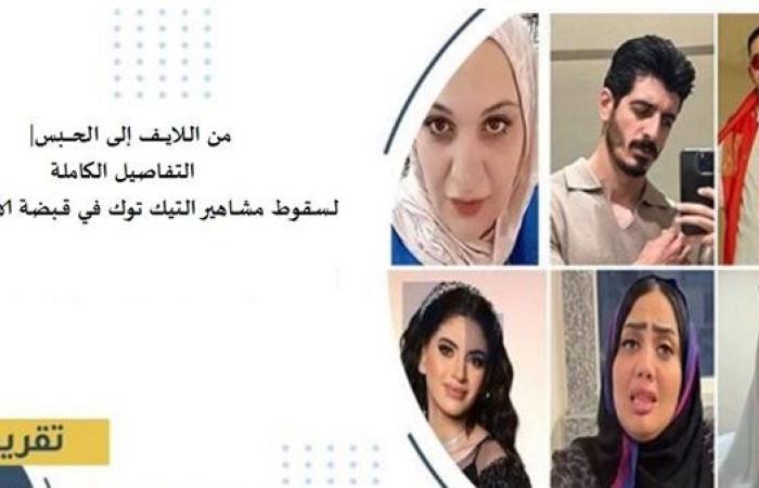 من اللايف إلى الحبس.. التفاصيل الكاملة لسقوط مشاهير «التيك توك» في قبضة الأمن