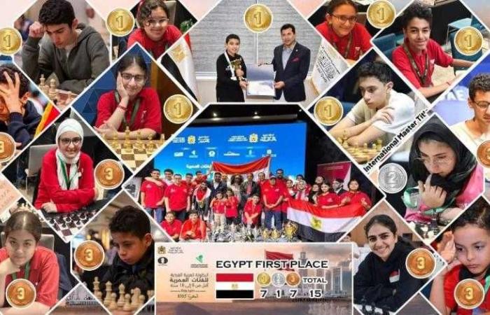 مصر للطيران تهنئ المنتخب المصري للشطرنج لفوزه بالدرع العام للبطولة العربية للناشئين بالمغرب