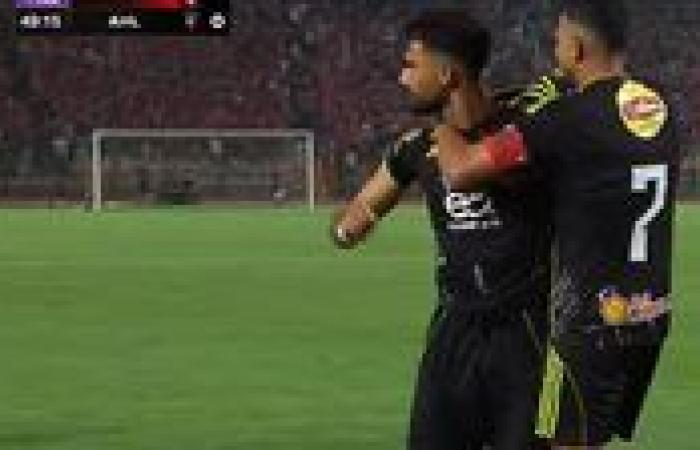 الدوري المصري الممتاز: أحمد رضا يسجل الهدف الأول للأهلي في مرمى مودرن سبورت بصناعة أحمد سيد زيزو