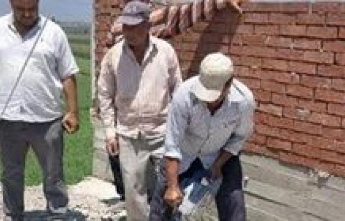 إزالة 45 حالة تعدي على الارض الزراعية واملاك الدوله بالبحيرة