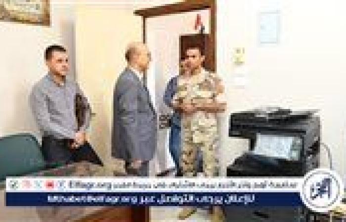 رئيس جامعة أسيوط يتفقد سير العمل بإدارة التربية العسكرية