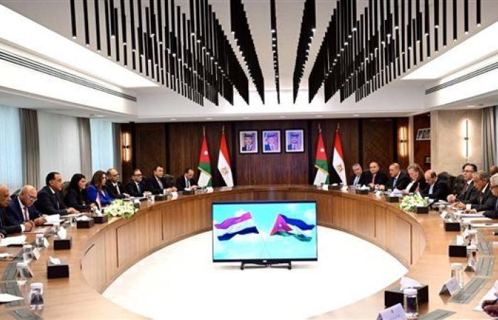 رئيسا وزراء مصر والأردن يترأسان أعمال الدورة الـ33 للجنة العليا المشتركة.. صور