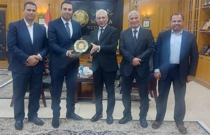 رئيس جامعة المنيا يبحث التعاون العلمي مع جامعة نيويورك