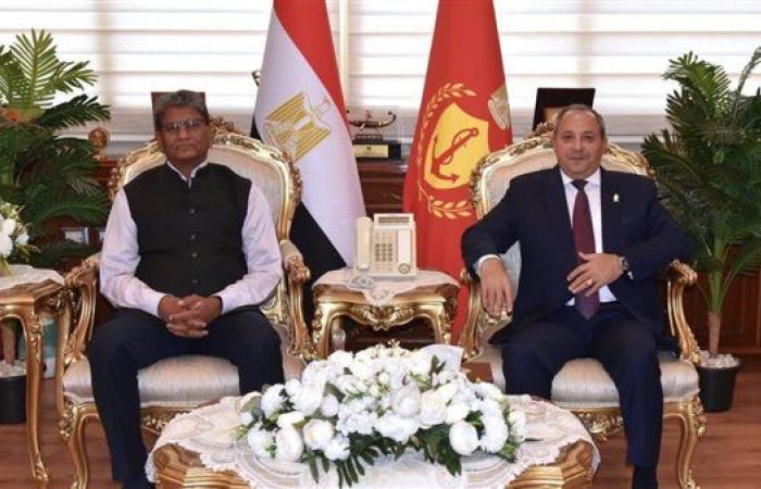 السفير الهندي: نرغب في تعزيز التعاون الاقتصادي والثقافي مع بورسعيد