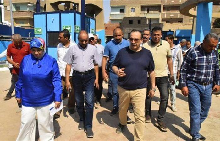 محافظ أسيوط يتفقد محطة مياه "البورة" بعد أعمال الإحلال والتجديد