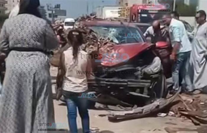 مصرع مسن في حادث تصادم أعلى كوبري كفر الدوار