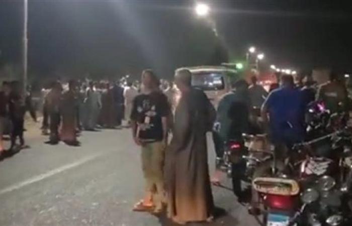مصرع 4 وإصابة آخرين في حادث موتوسيكلات خلال زفة عروس بالأقصر