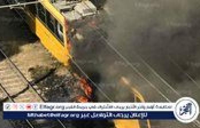 حريق يوقف ترام الرمل بالإسكندرية.. وإنقاذ الركاب في اللحظة الأخيرة