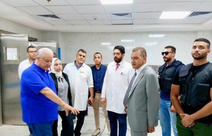 رئيس الشؤون الطبية بالتأمين الصحي يتفقد أعمال تطوير مستشفى النيل بشبرا الخيمة