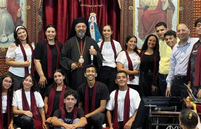 البطريرك إبراهيم إسحق يتفقد الأحوال الرعوية لكاتدرائية السيدة العذراء بقويسنا