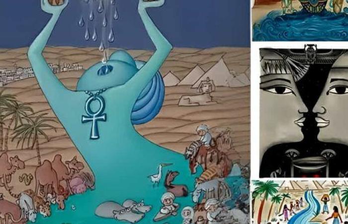 «االنيل عنده كتير»| النهر الخالد يعزز الهوية المصرية بالريشة والألوان.. 52 لوحة من 20 دولة تحتفى بشريان الحياة فى معرض كاريكاتير دولى بالقاهرة.. »البوابة نيوز» ترصد انطباعات الفنانين المصريين والعرب