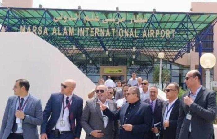 جولة تفقدية للجنة العليا للتفتيش الأمني والبيئي بمطارى مرسى علم الدولى والغردقه الدولي