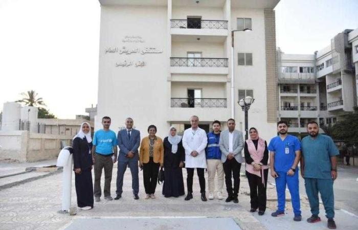 نائب وزير الصحة تتفقد مستشفى العريش العام