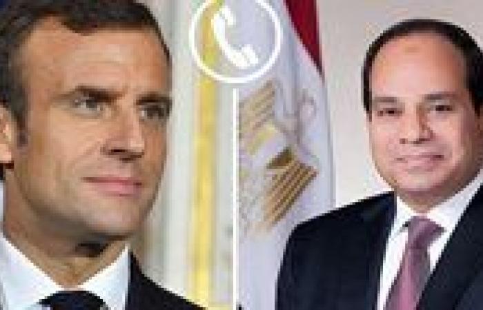 الرئيس السيسي يؤكد لنظيره الفرنسي موقف مصر الرافض لتهجيرالفلسطينيين