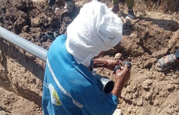 مياه الفيوم تمد خطوط جديدة لعزبة العمدة وعلام