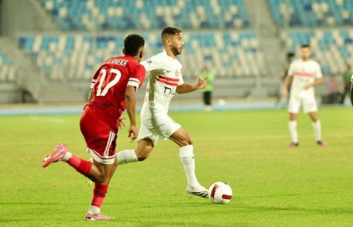 الزمالك يتقدم على مودرن سبورت بهدف في الشوط الأول