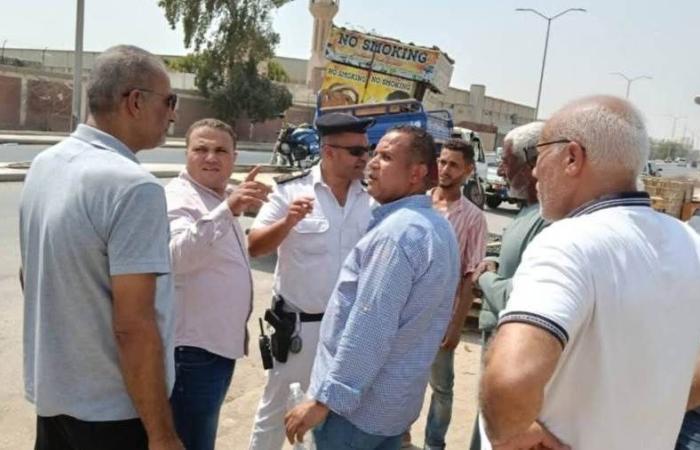 بالصور .. حملات مكبرة لجهاز مدينة 6 أكتوبر لإزالة بؤر الفرز والغرف العشوائية