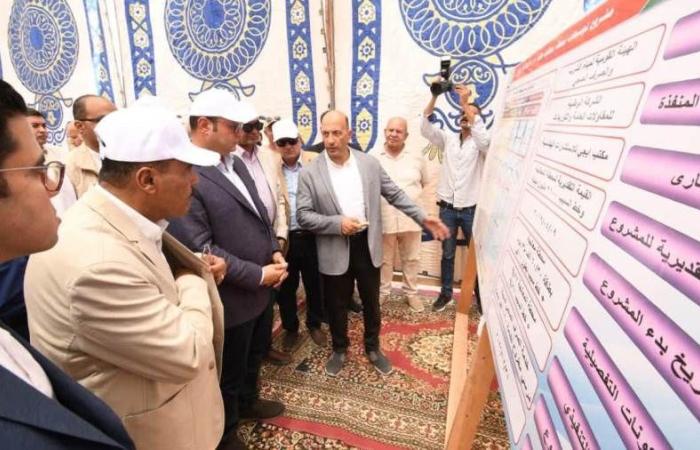 «الشربينى» يختتم جولته بتفقد مشروع توسعات محطة معالجة صرف صحي مرسى مطروح