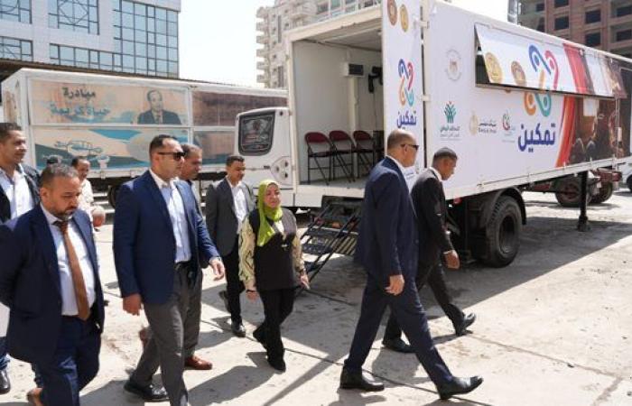 وزير العمل يتفقد وحدتي تدريب مهني متنقلة قبل انطلاقهما غداً بمحافظة الغربية