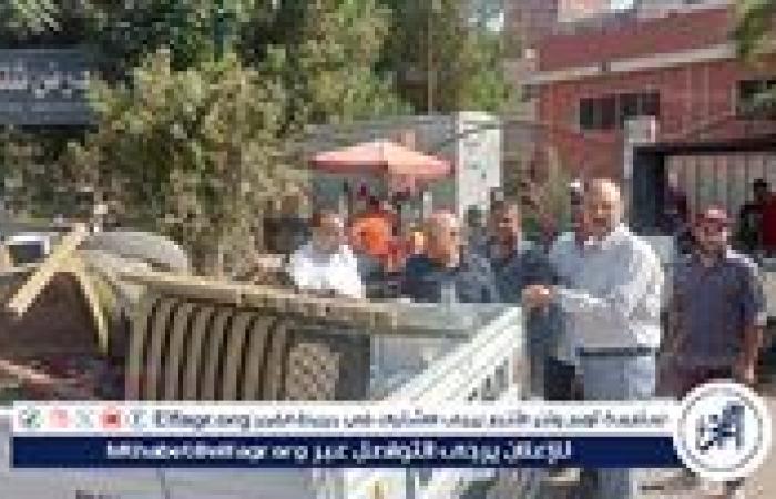 حملة مكبرة لإزالة إشغالات الباعة الجائلين بمنطقة الوليدية بحي شرق أسيوط