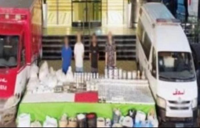 ضربة أمنية كبري  .. ضبط شحنة مخدرات بقيمة 350 مليون جنيه قبل ترويجها عبر سيارتى إسعاف