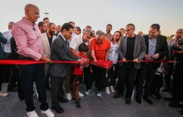 مجلس إدارة الأهلي يفتتح مجمع حمام السباحة بفرع زايد