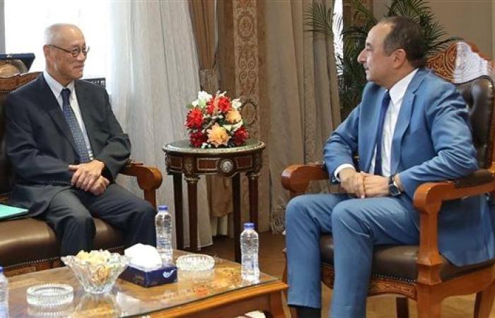 وزير قطاع الأعمال العام يستقبل سفير اليابان بالقاهرة لبحث فرص تعزيز التعاون