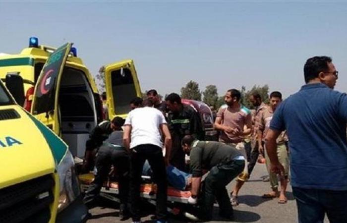 مصرع شخصين وإصابة ثالث في حادث تصادم سيارتى نقل على محور الضبعة