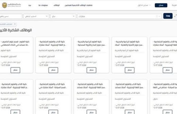 وظيفة جامعة.. جامعة السلطان قابوس تعلن عن وظائف جديدة لأعضاء هيئة التدريس في 40 تخصص