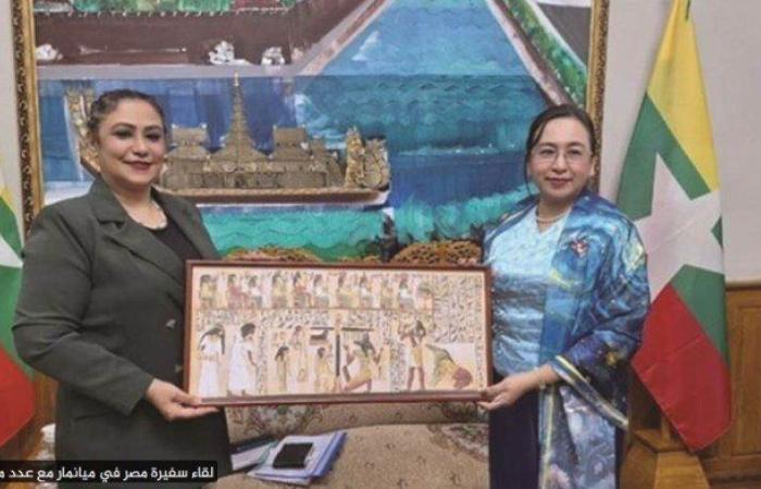 مصر و ميانمار تبحثان تطوير العلاقات الثنائية والتعاون بين البلدين