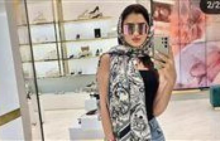 بالطرحة.. مي عمر تخطف الانظار بأحدث اطلالتها