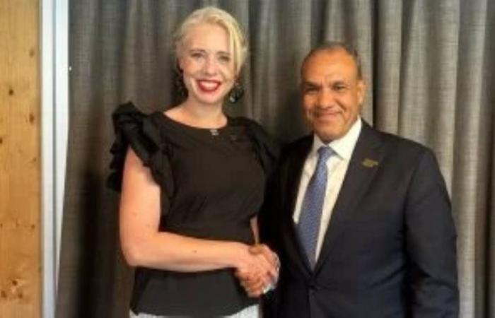وزير الخارجية يلتقي رئيسة البرلمان السلوفيني على هامش مشاركته في منتدى بليد الاستراتيجي