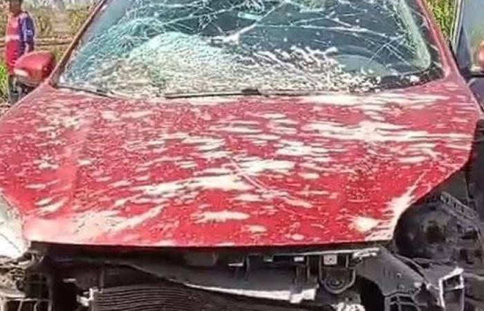 إصابة 3 أشخاص في حادث سقوط سيارة من أعلى كوبري "شبرا – بنها الحر"